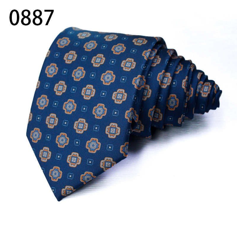 Fashion Polyester Silk Printed Men's Casual Tie