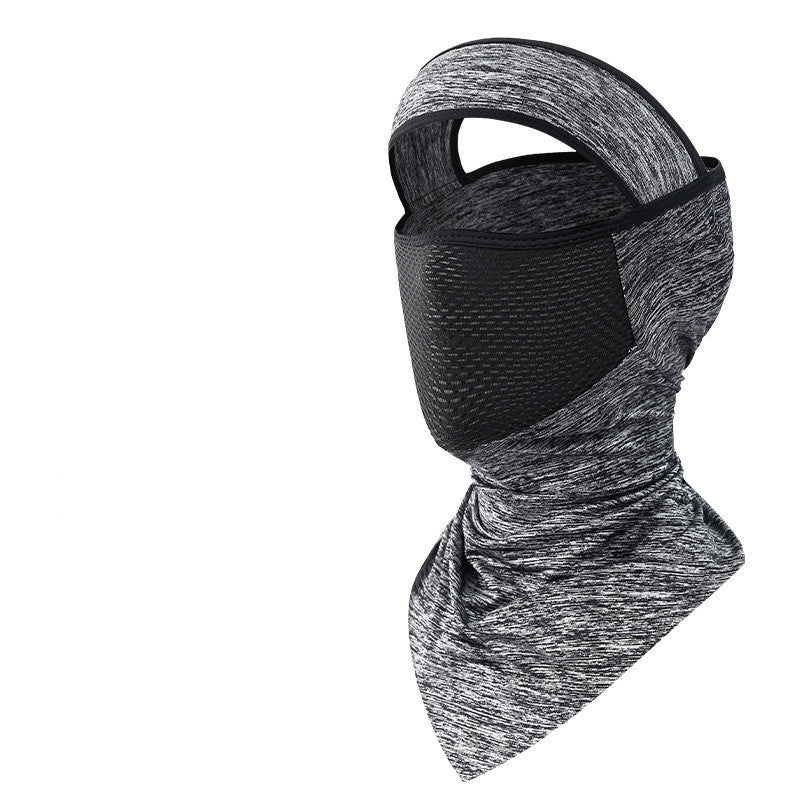 Summer Ice Silk Sunscreen Riding Mask Men Outdoor