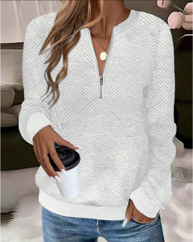 Metaluxe Zip Sweatshirt