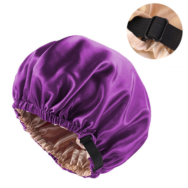 Invisible Flat Adjustment Buckle Simulated Silk Double Layer Round