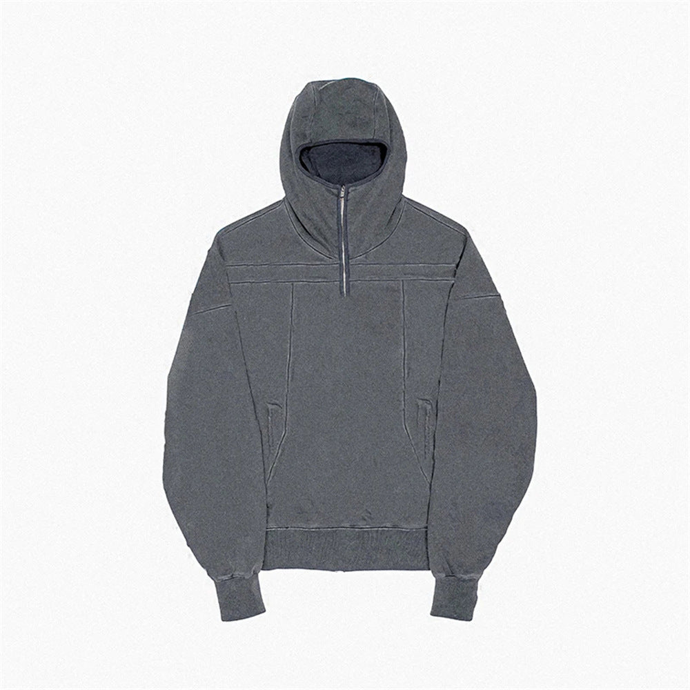 PatchVibe Retro Zipper Sweater