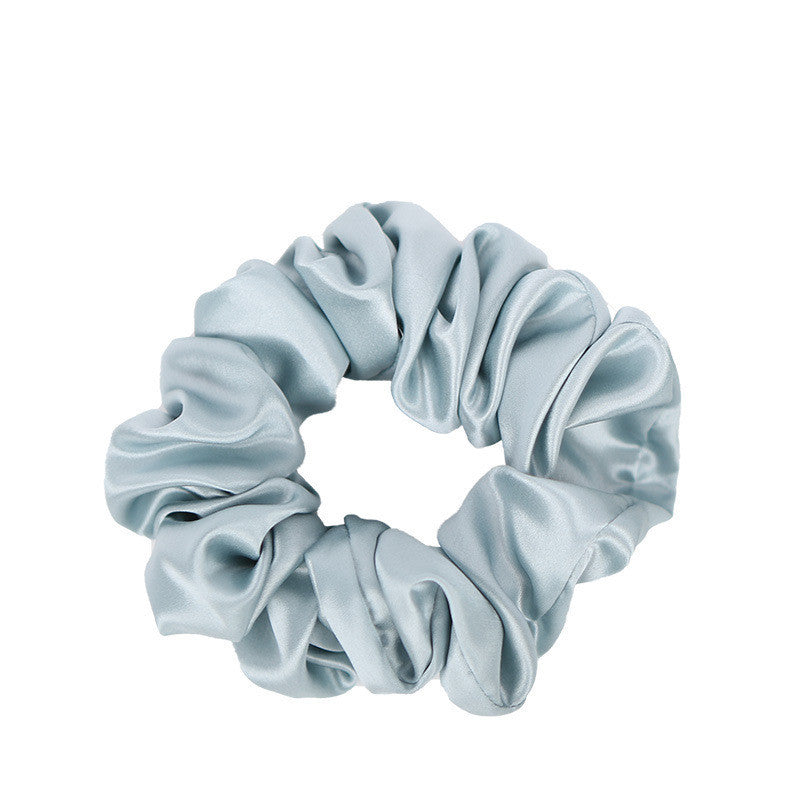 Women's Solid Shiny Silk Hair Tie Large Conditioner