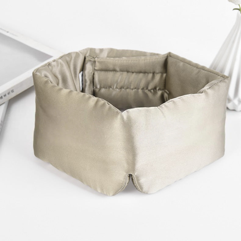 Silk Sleeping Eye Mask Velcro Double-sided Silk