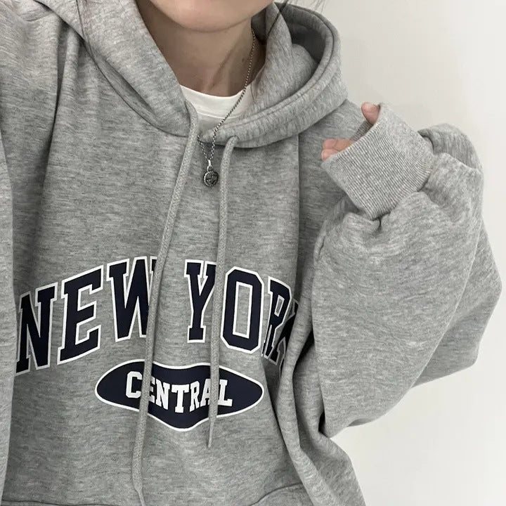 VelourScript Printed Sweater