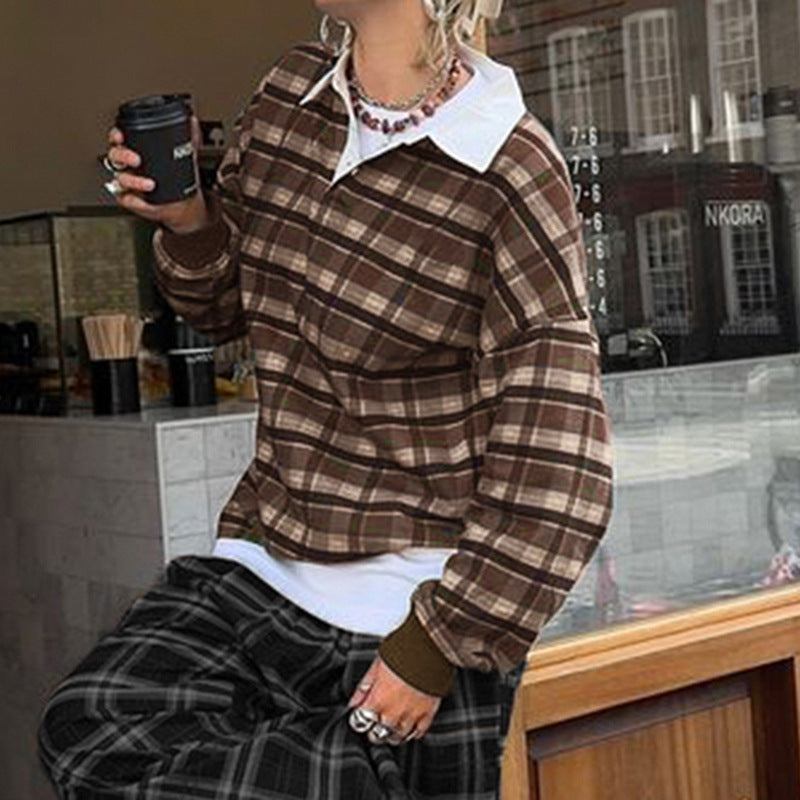RetroGrid Street Sweater
