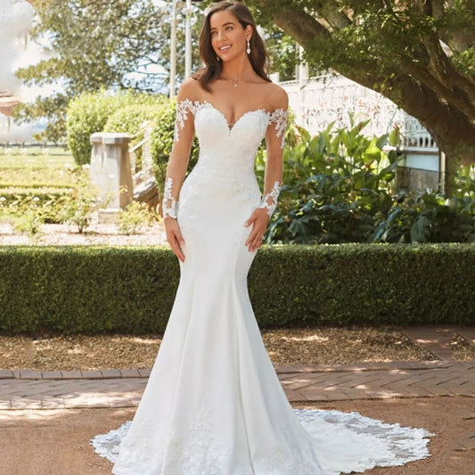 Seraphine Lace Fishtail Gown