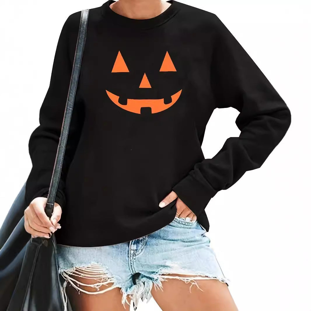 PumpkinGlow Halloween Sweater Tee