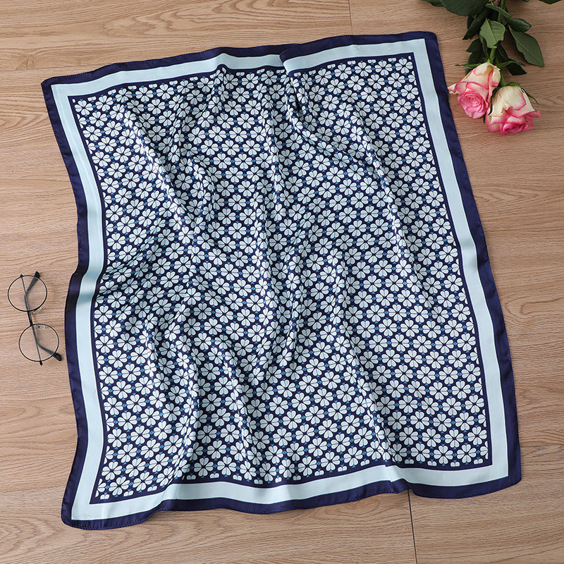 Fashion Love Clover Silk Scarf For Women