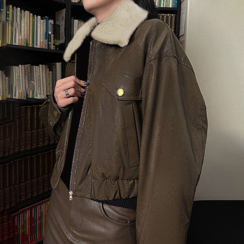 VintageValor Leather Jacket