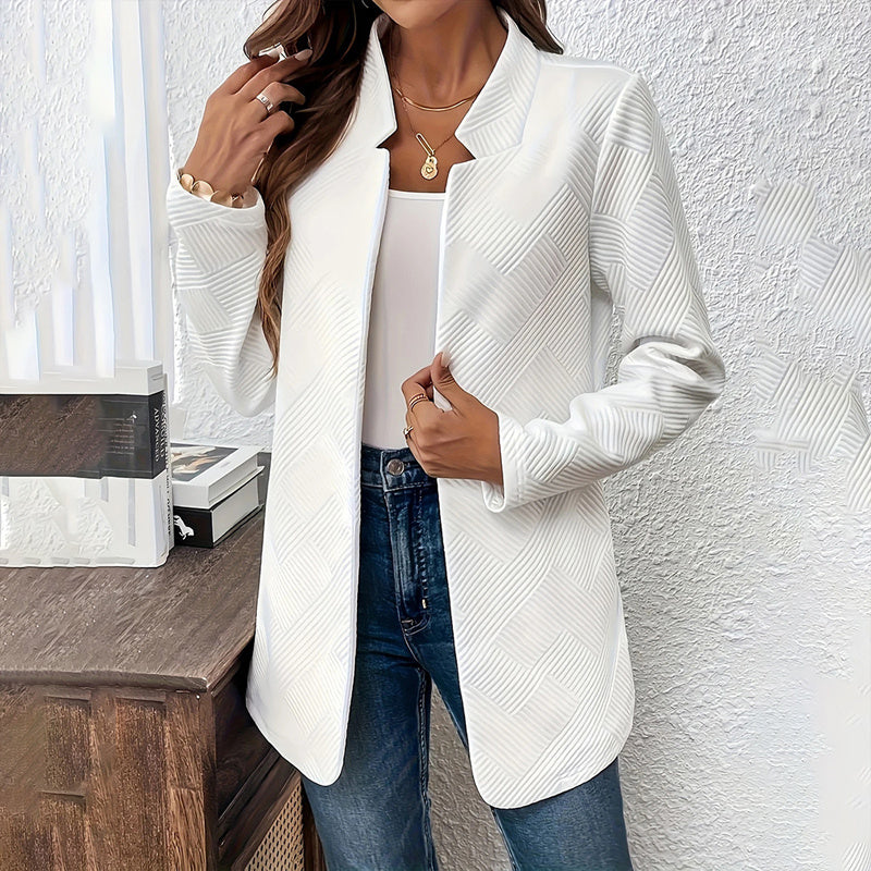 TexturaLuxe Notched Blazer