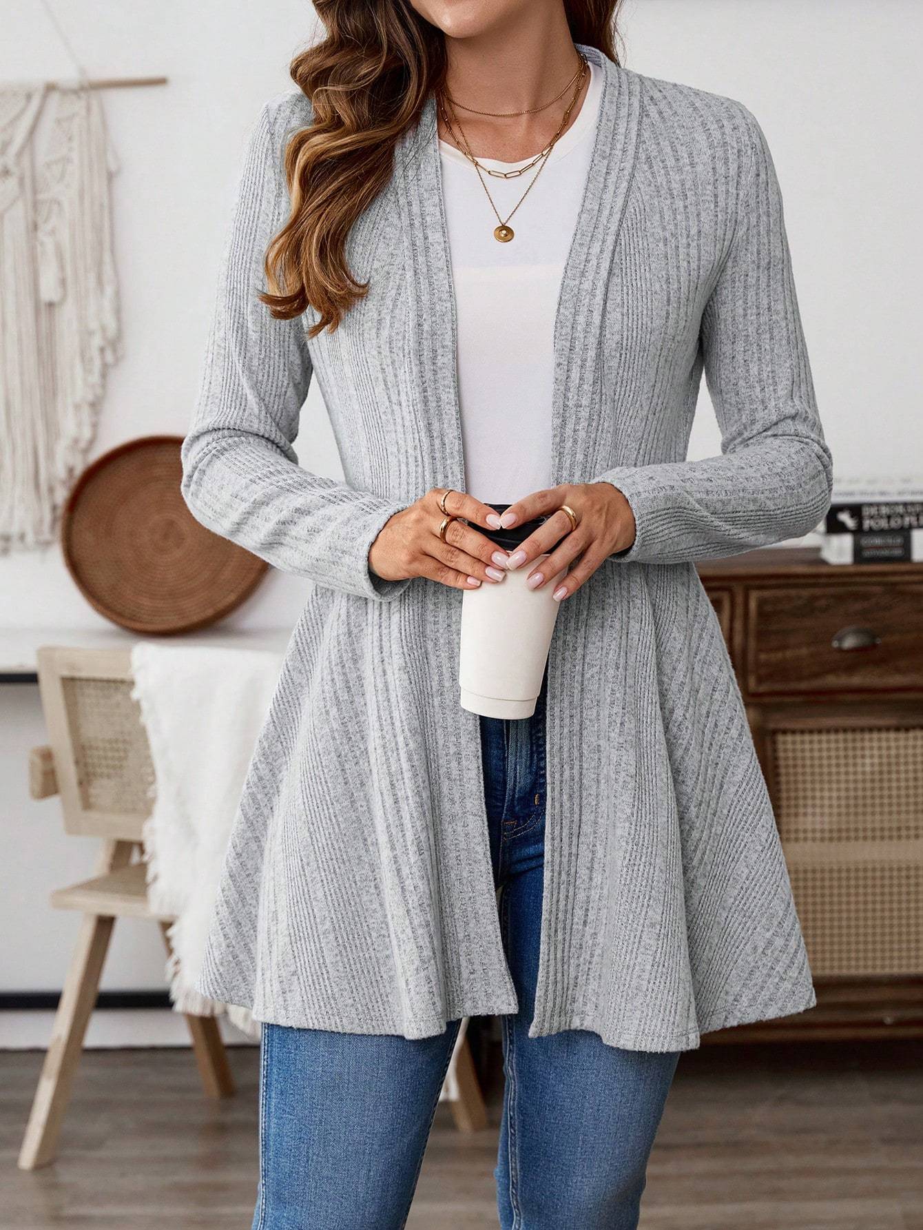 RibLuxe Essential Knit Jacket