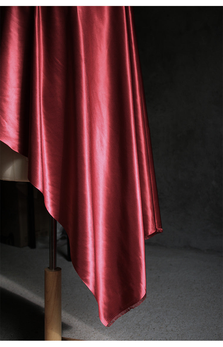 High-grade Silk Satin Breathable Cheongsam Hanfu Fabric