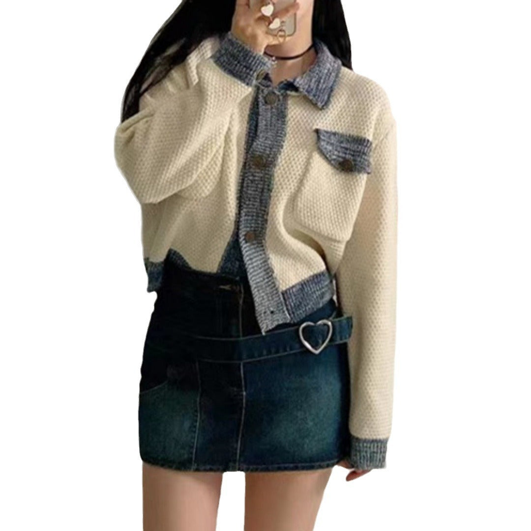 StrataBlend Colorblock Knit Cardigan