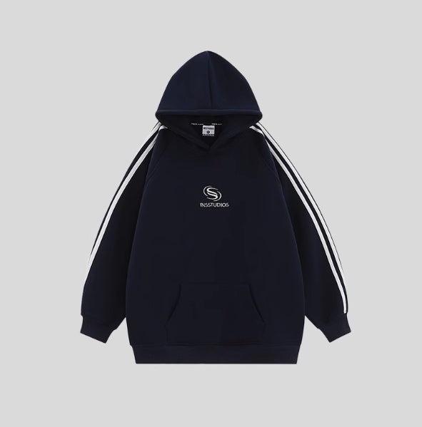 StratoFleece Striped Hoodie