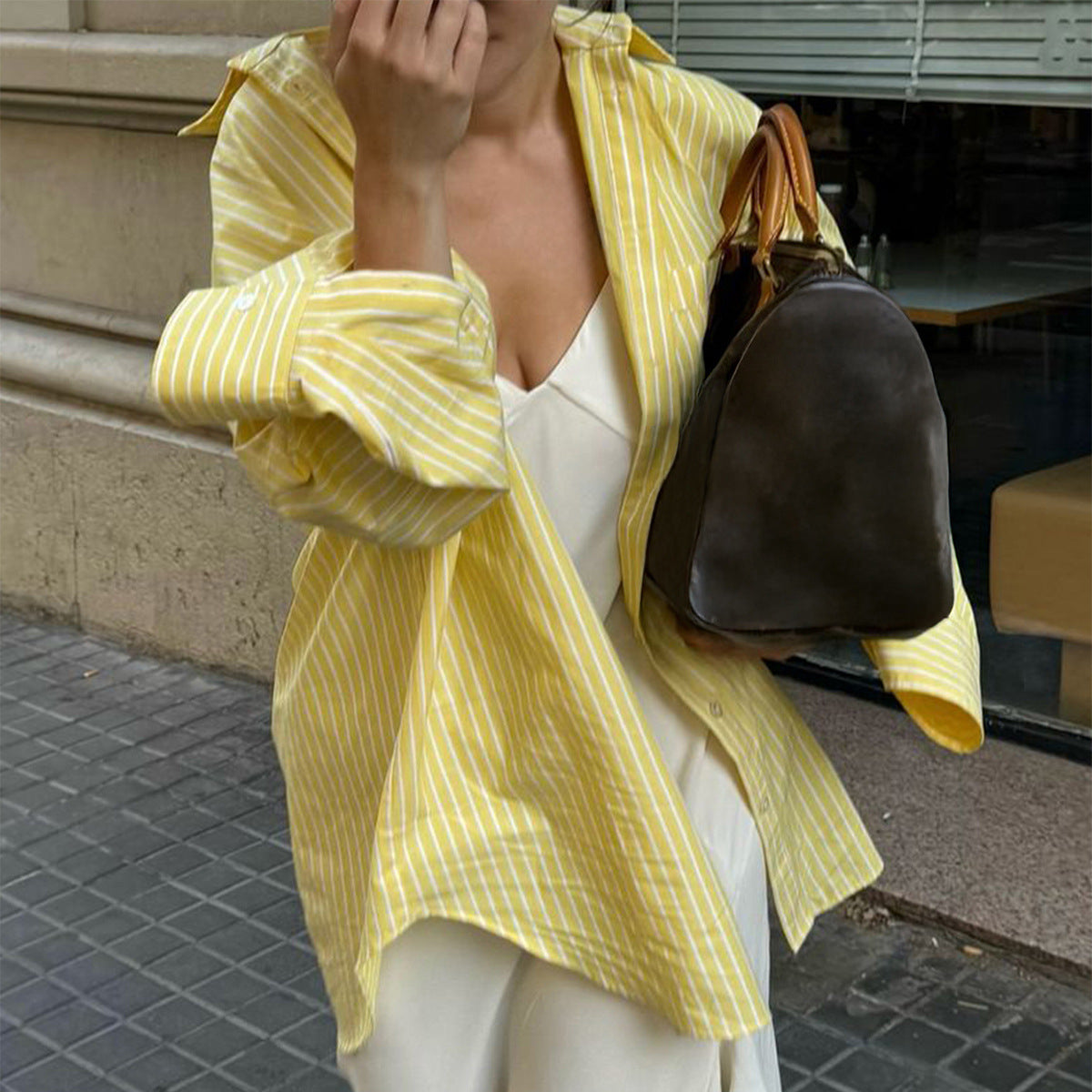 Strivelle Contrast Cardigan Top