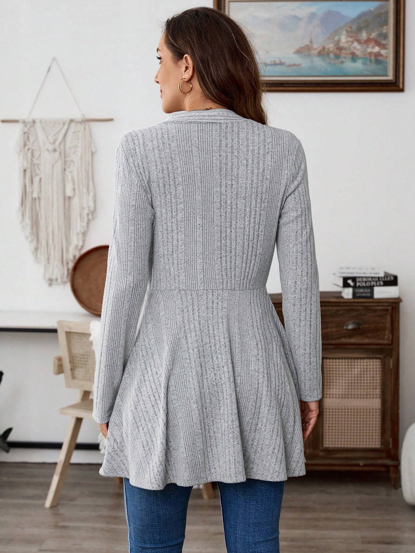RibLuxe Essential Knit Jacket
