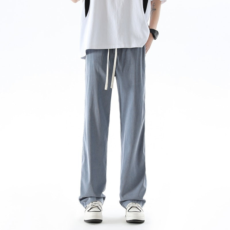 Summer Thin Ice Silk Lessel Jeans For Men