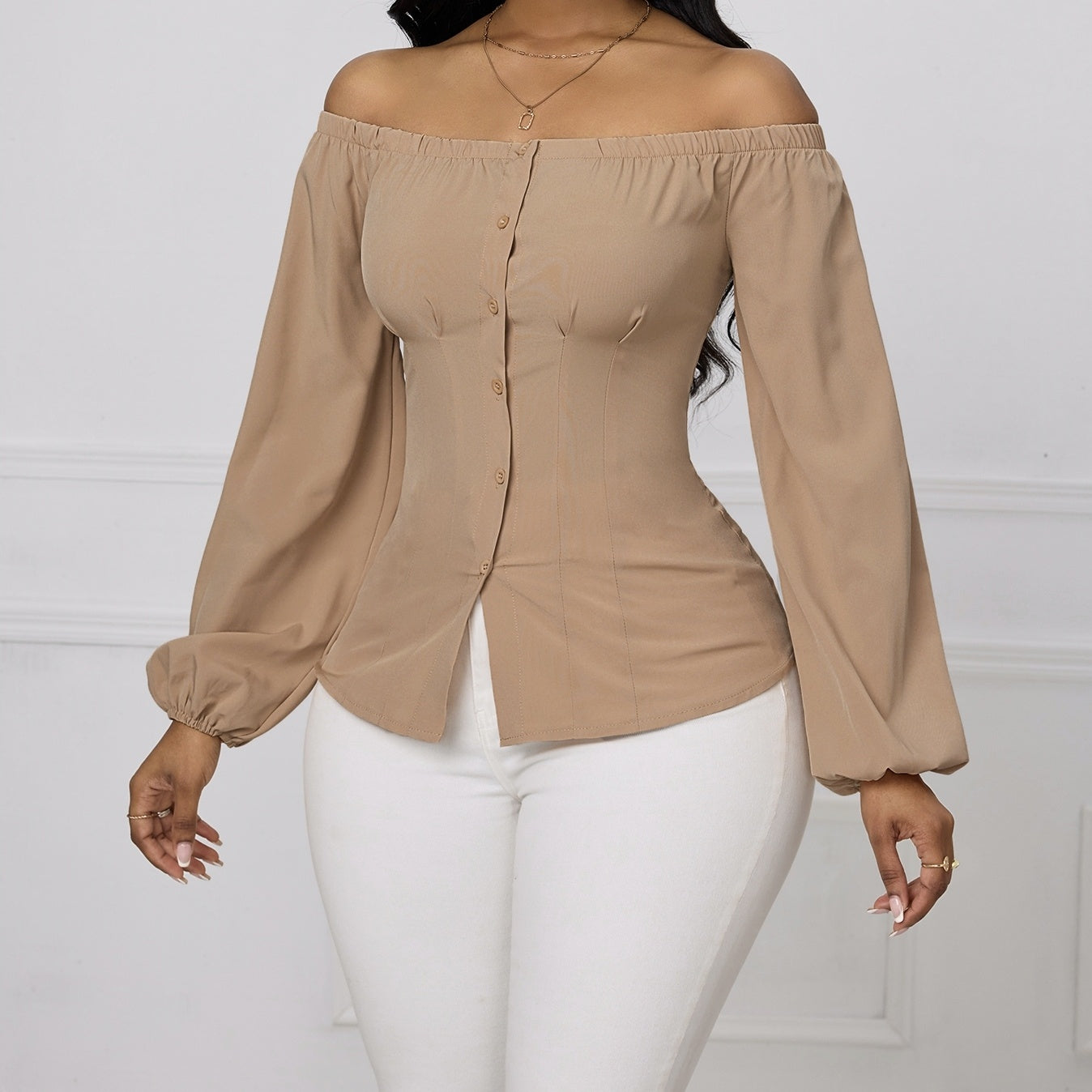 One-Shoulder Contour Top