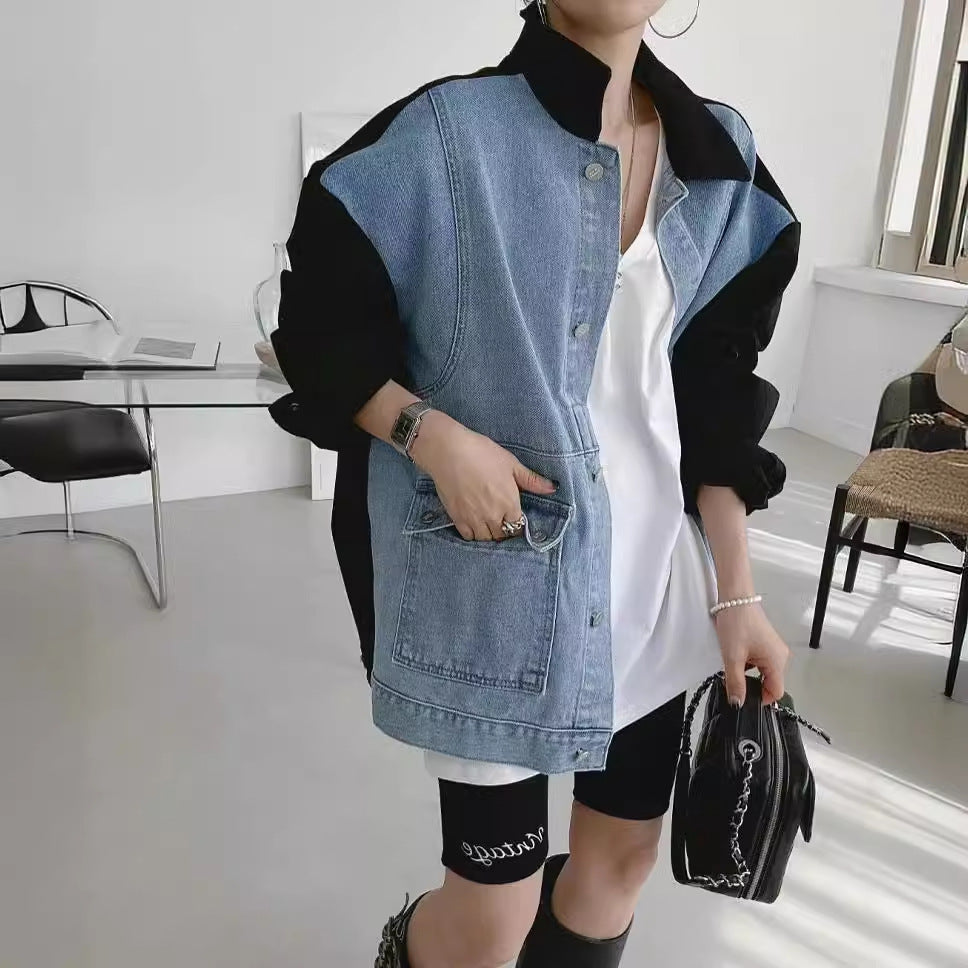 ChromaStitch Denim Baggy Coat
