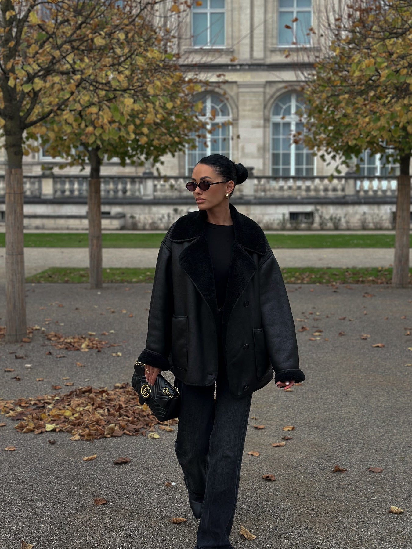 NoirEterna Retro Fur Coat