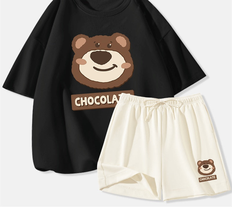 Women's Casual Sports Suit Ice Silk Shorts