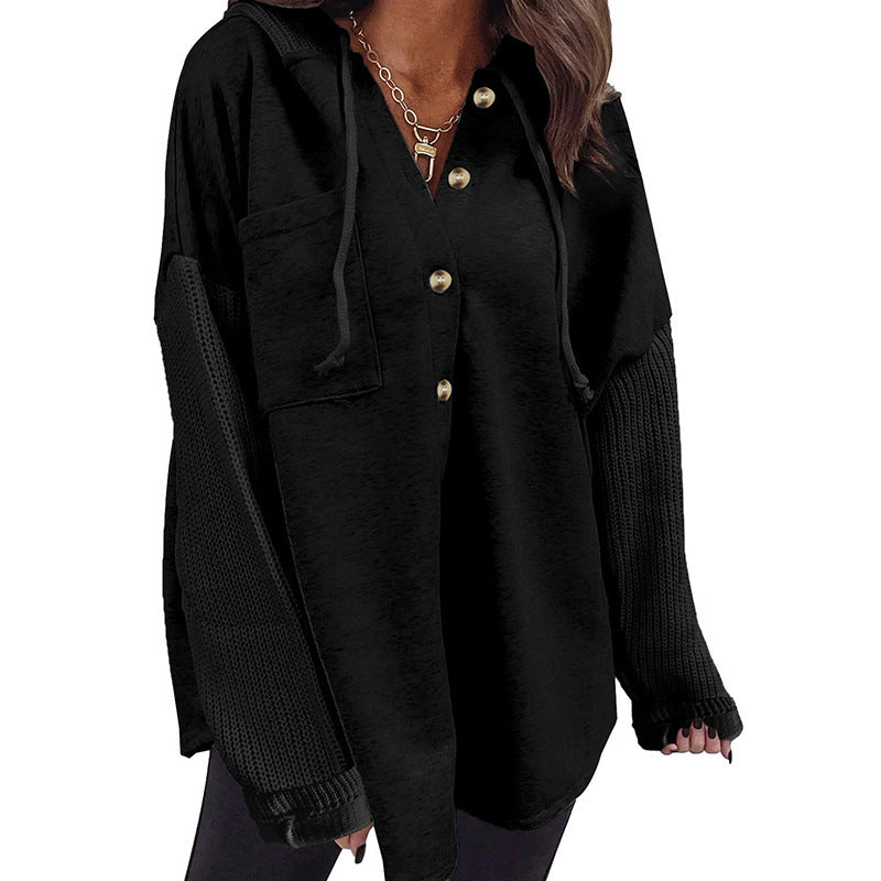 PatchMuse Knit Hoodie Jacket