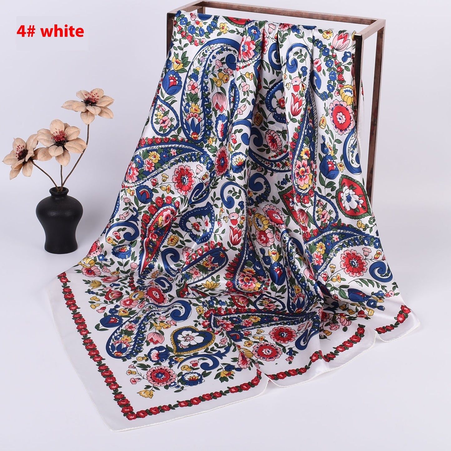 Cashew Printed Silk Scarf Xinjiang Large Kerchief
