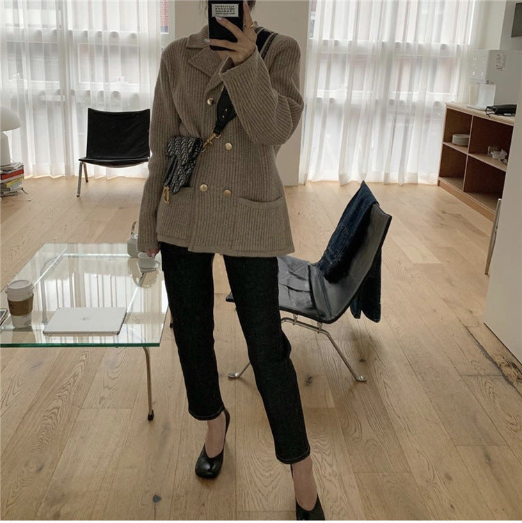 Retro sweater coat