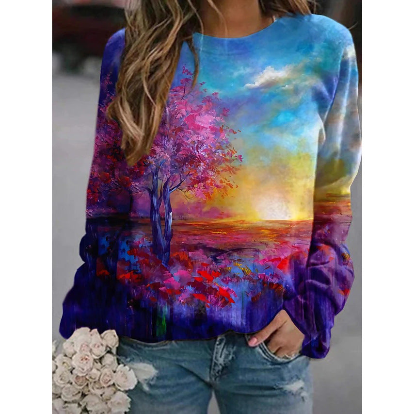 MeadowView Floral Pullover