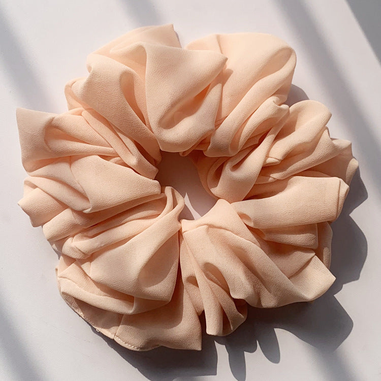 Big Head Bouquet Chiffon Large Intestine Ring Hair Ring