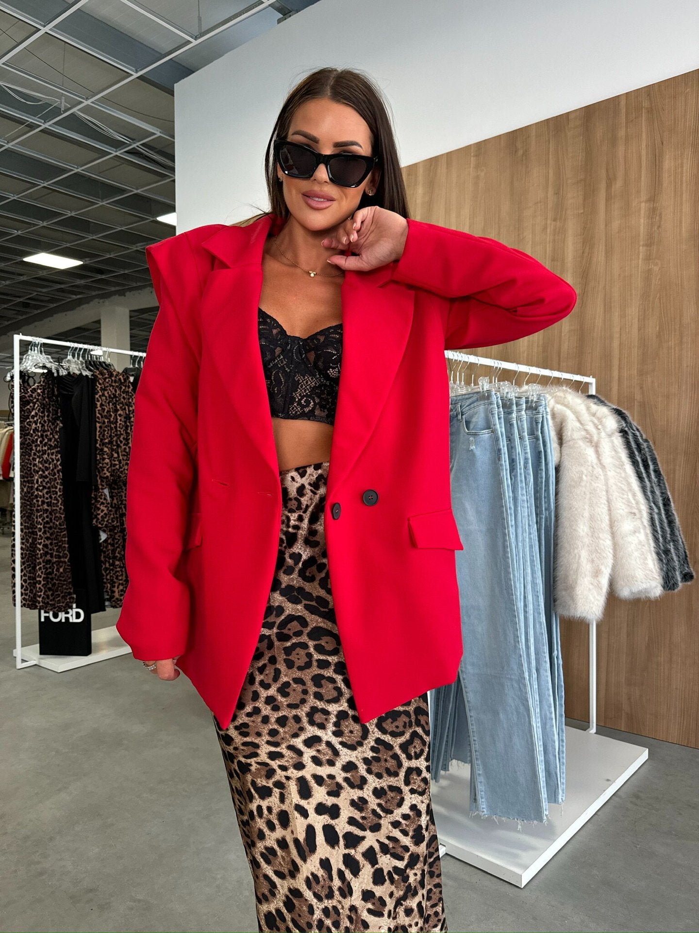 ChicForm Mini Blazer Coat