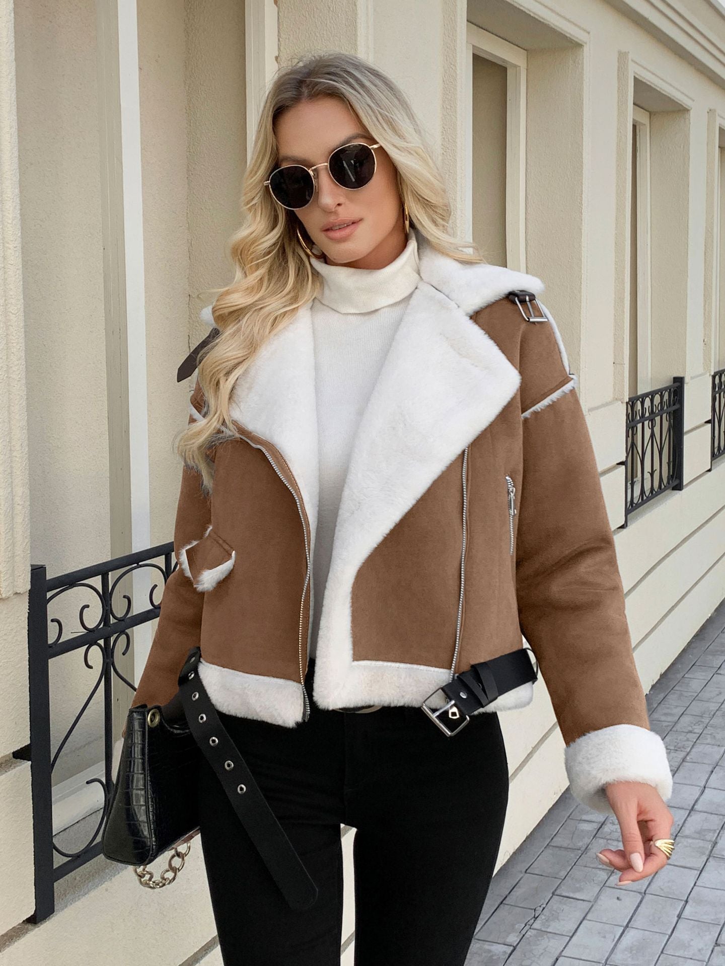 Aurora Polo Luxe Plush Coat