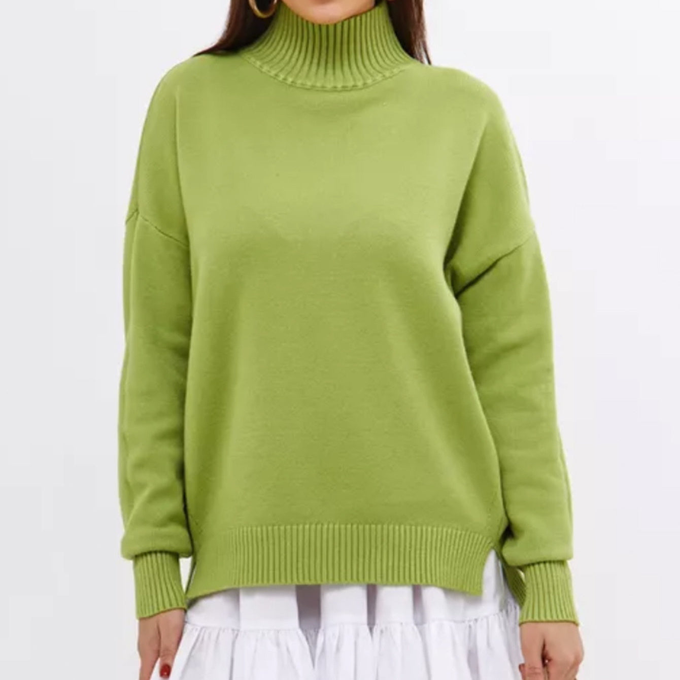 ThreadNest Half Turtleneck Sweater