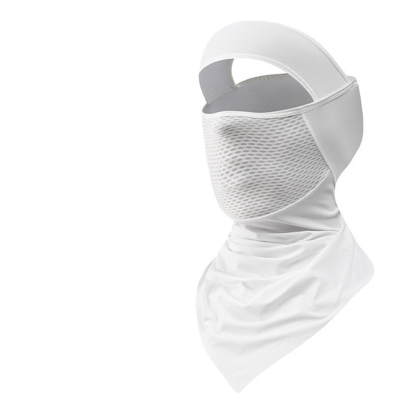 Summer Ice Silk Sunscreen Riding Mask Men Outdoor
