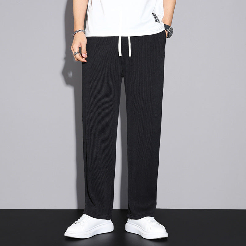 Summer Thin Ice Silk Casual Pants