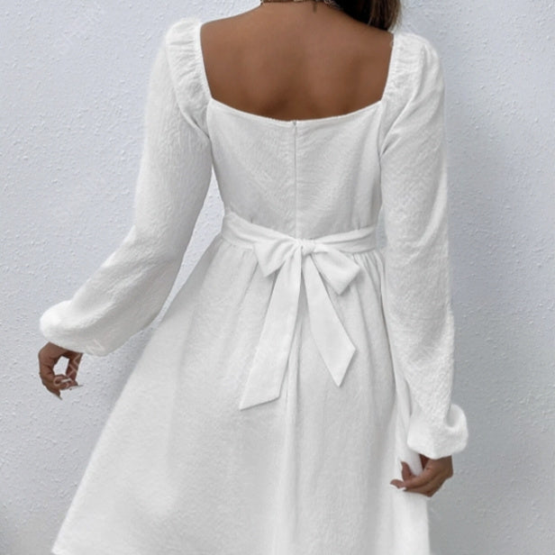 LaceCrest A-Line Dress