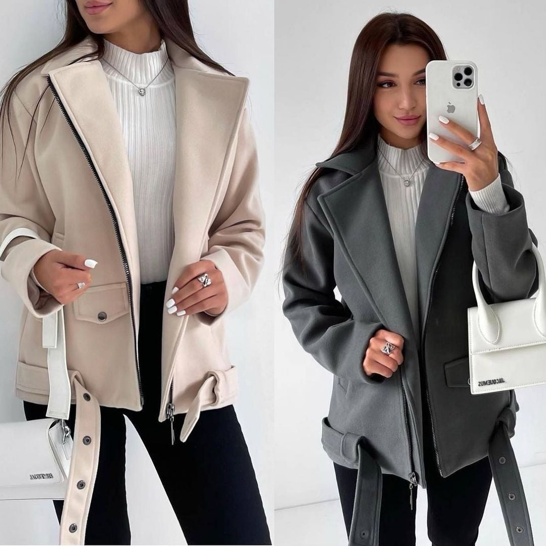 Aurelia Belted Wool Coat