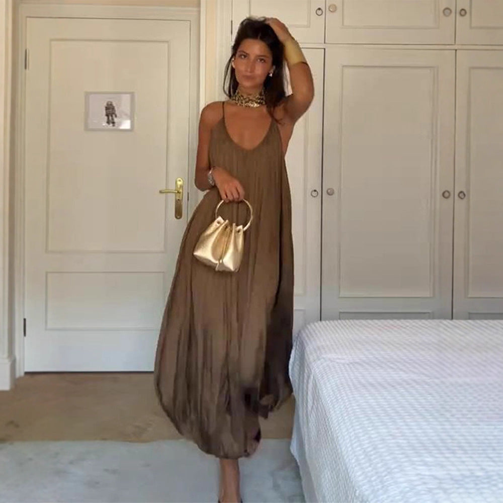 Élora™ Pleated Backless Jumpsuit