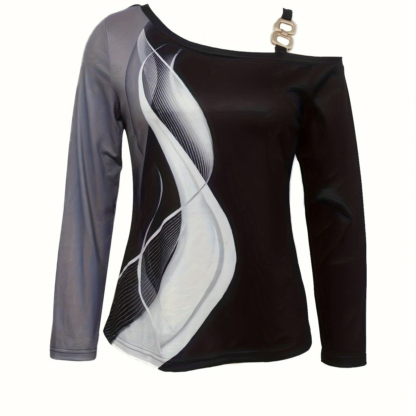 ArtAxis Buckle-Shoulder T-shirt