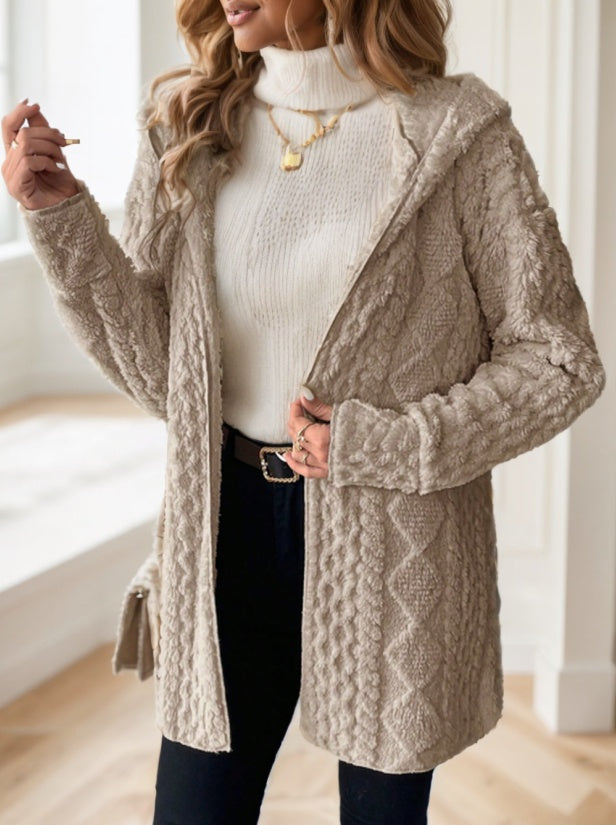 FrostLuxe Hooded Fleece Jacket