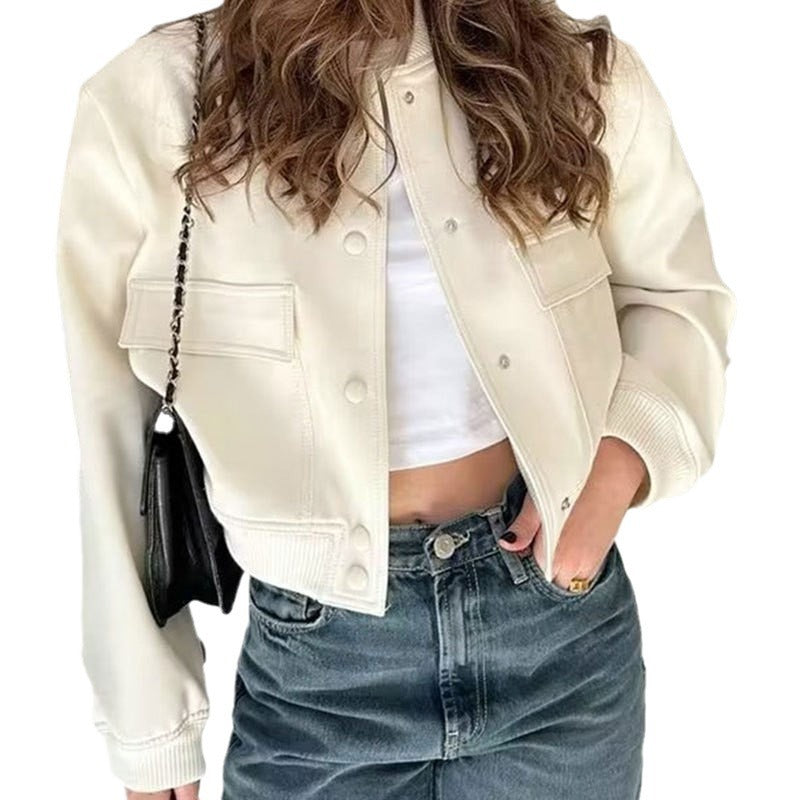 UrbanEase Stand-Collar Pocket Coat