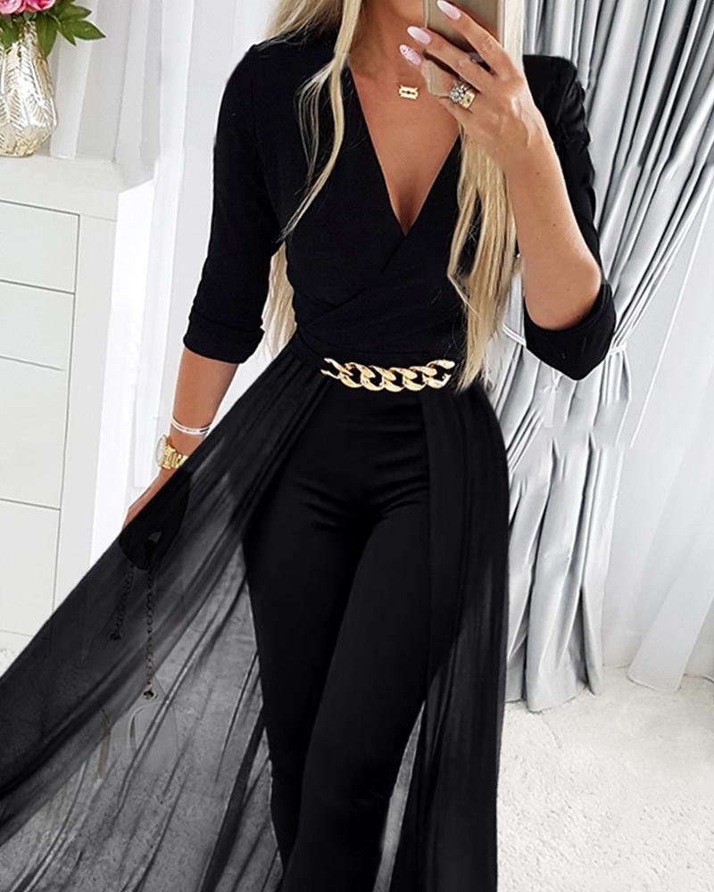 Noctelle SheerSculpt Jumpsuit
