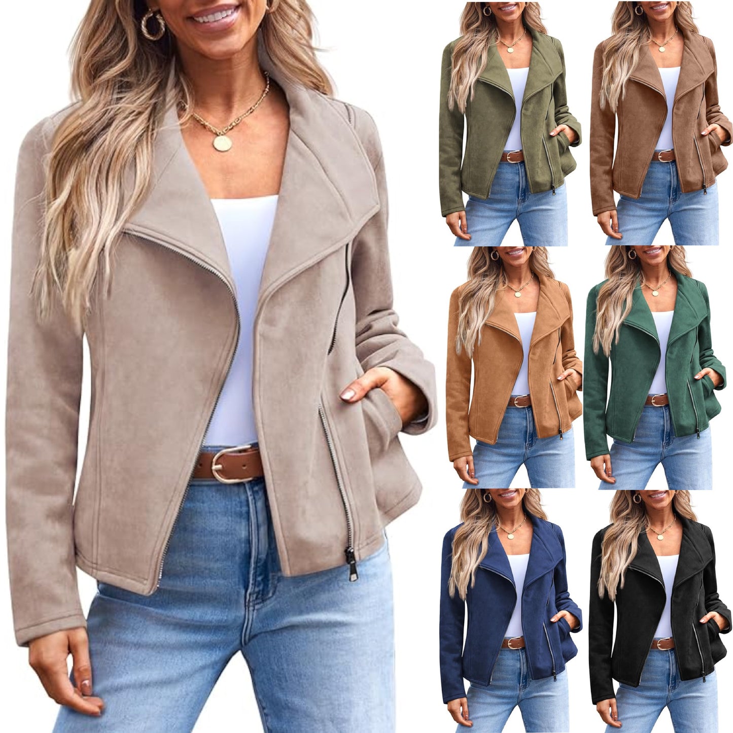 VeluRide Suede Moto Jacket