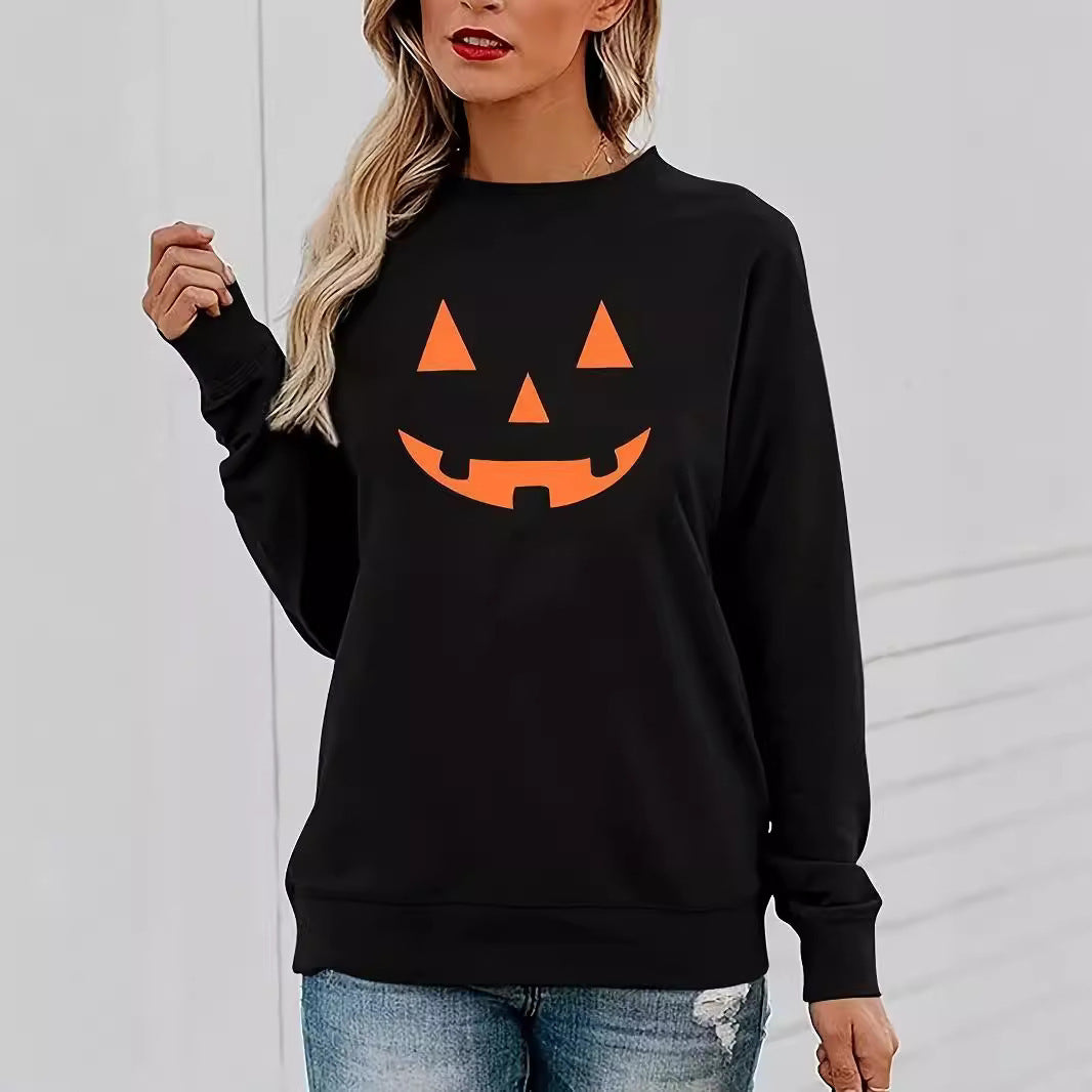PumpkinGlow Halloween Sweater Tee