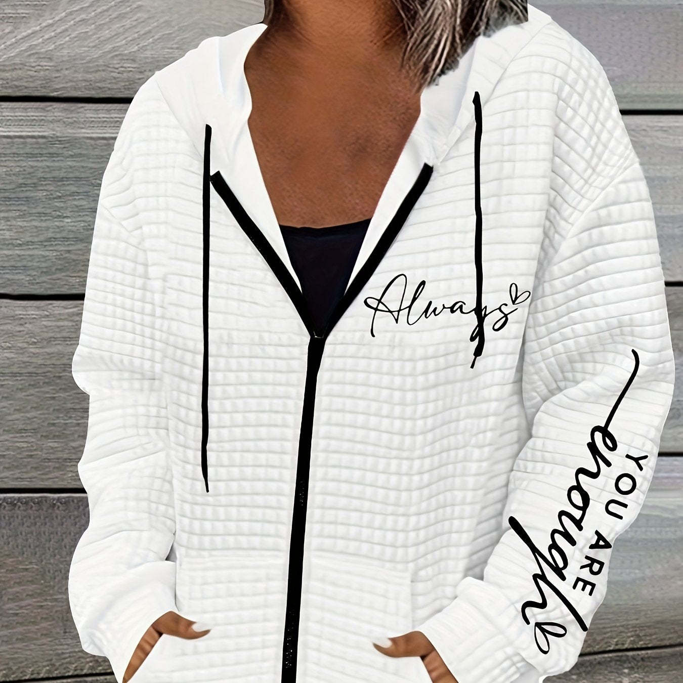 Urban Mist Zip Hoodie Coat