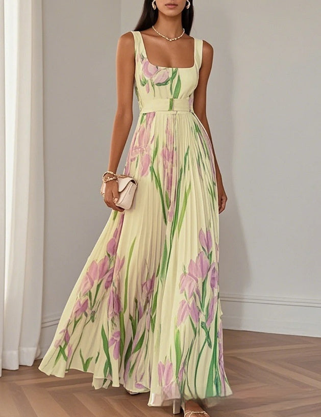 Valencia Echo Pleated Dress
