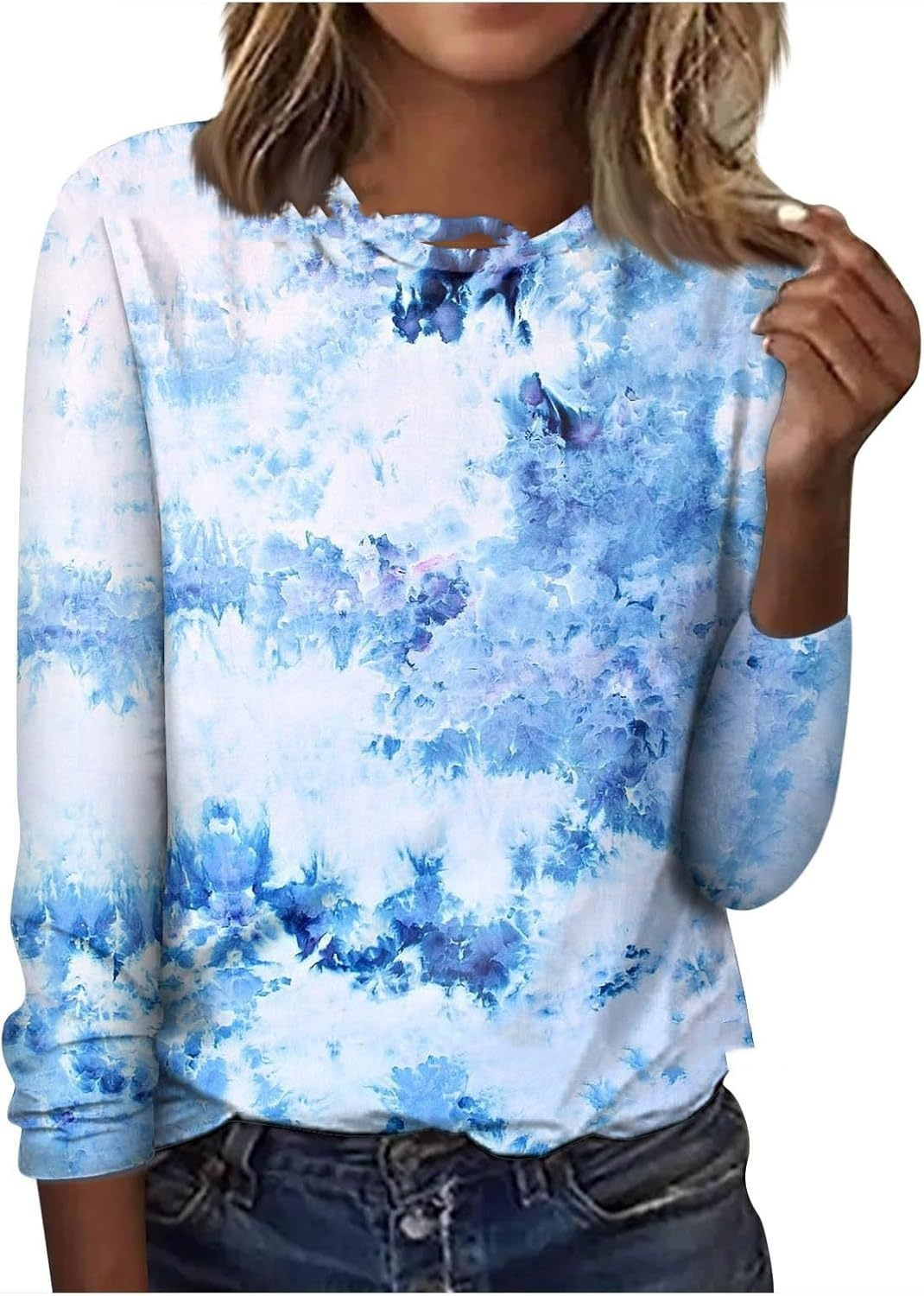 GeoBloom™ Long Sleeve Printed Top