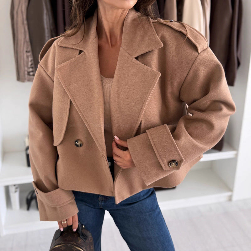 Veloura Woolen Short Coat