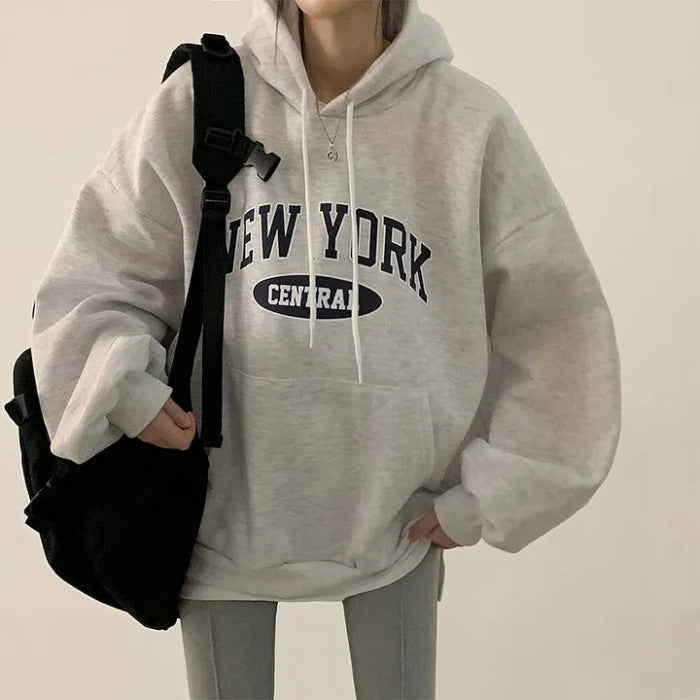 VelourScript Printed Sweater