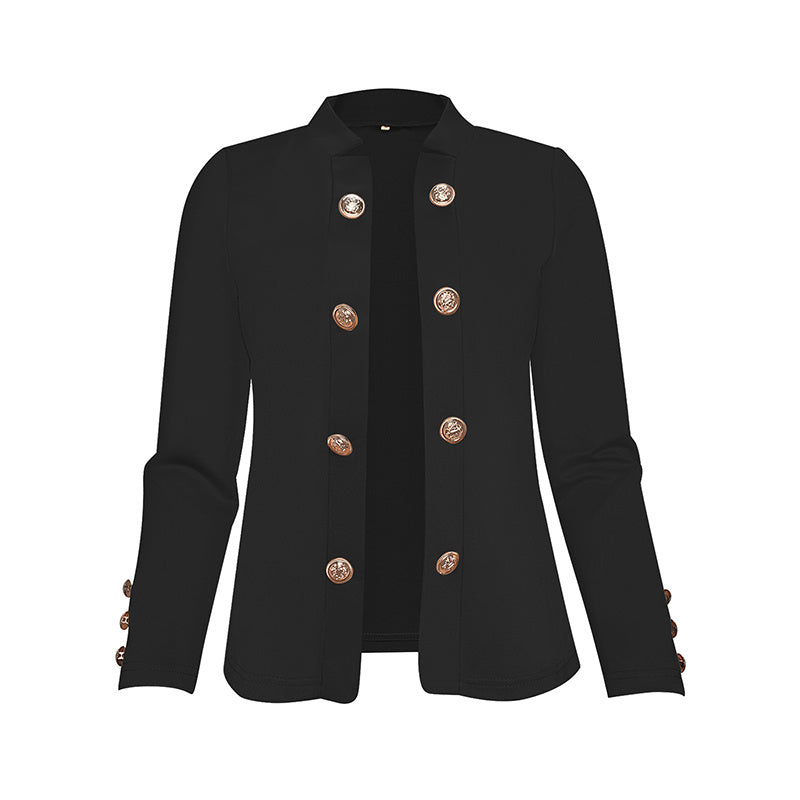 EleganceCurve Double-Breasted Top